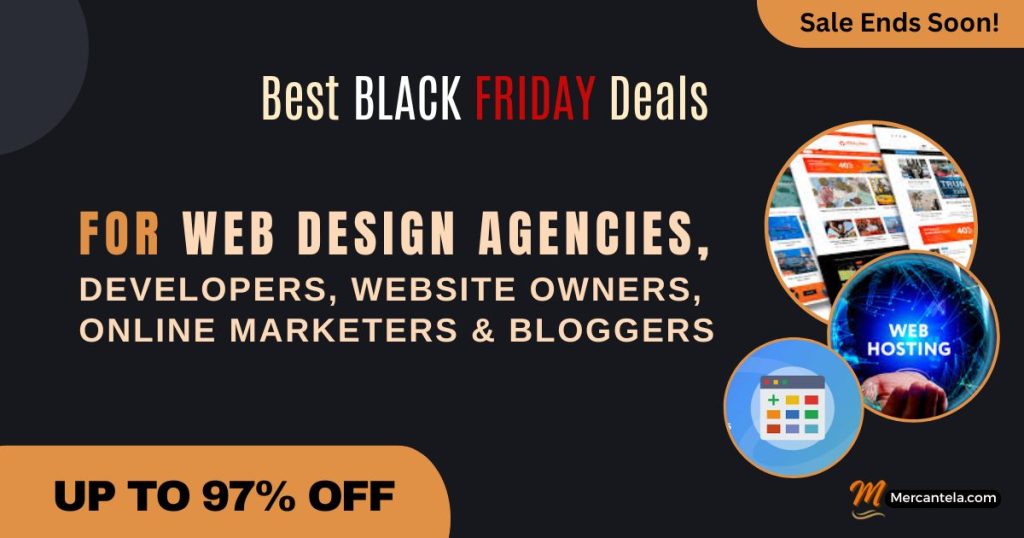 Best Black Friday Deals 2024 for Web Design Agencies, Developers, Website Owners, Online Marketers, Bloggers. Up to 97% Off