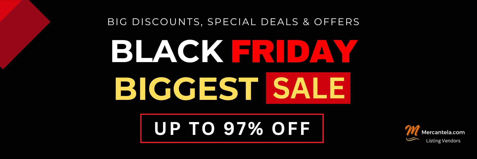 Black Friday & Cyber Monday BFCM 2024 Biggest Sale of the Year. Huge Discounts on Special Deals. From 50% to 97% Off